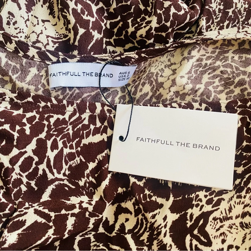 NWT Faithful the Brand Yves Mini Dress Salamanca - Picture 5 of 5